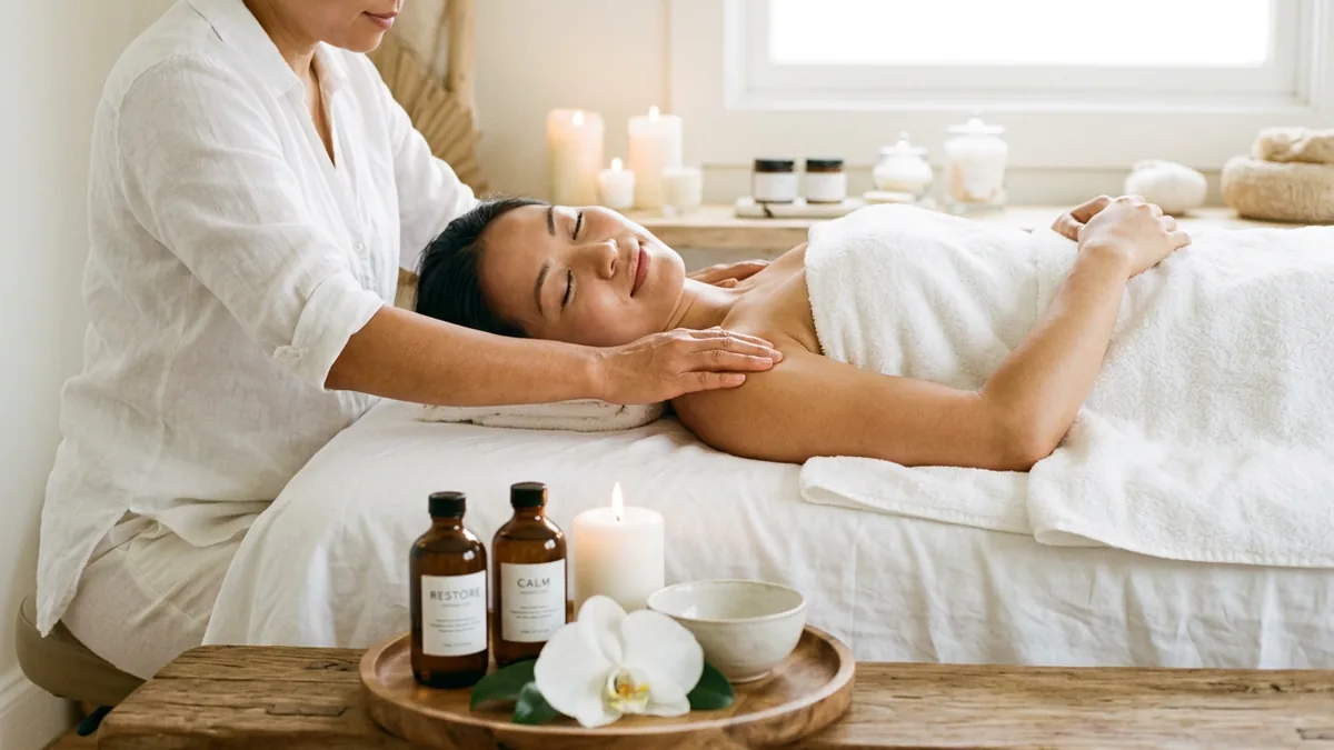 Gentle, pregnancy-adapted massage in soft daylight at Healing Shiatsu in San Francisco's Outer Richmond